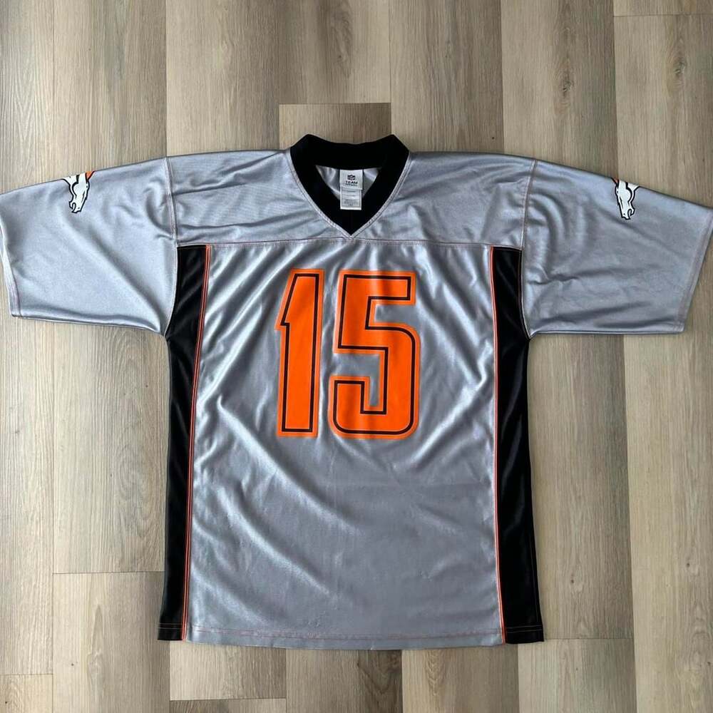 Reebok NFL Denver Broncos Tim Tebow Jersey Size L Grey 15